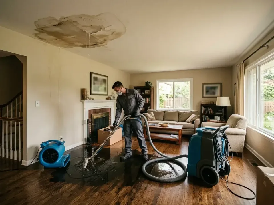 attic-pipe-burst-ceiling-drip-008 — frequently asked questions, Water Damage Restoration & Carpet Care in Thiensville, WI